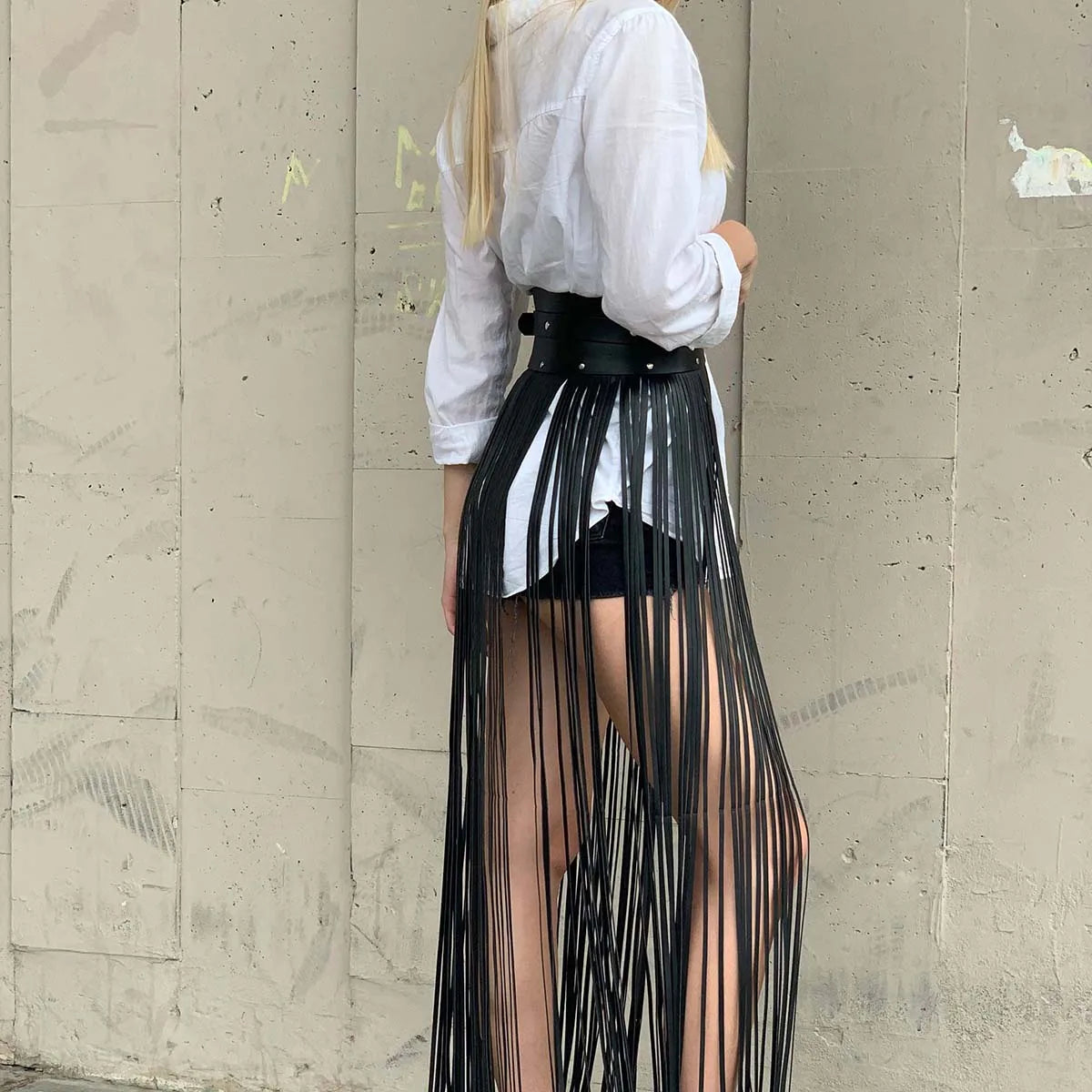 Sexy Gothic Leather Harness Waist Belt
