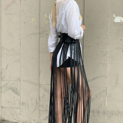 Sexy Gothic Leather Harness Waist Belt