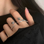 Thorn Rose Gothic Blossom Ring