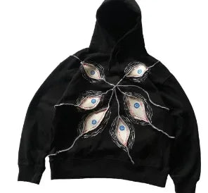 Gothic Anime Graphic Pullover Hoodie