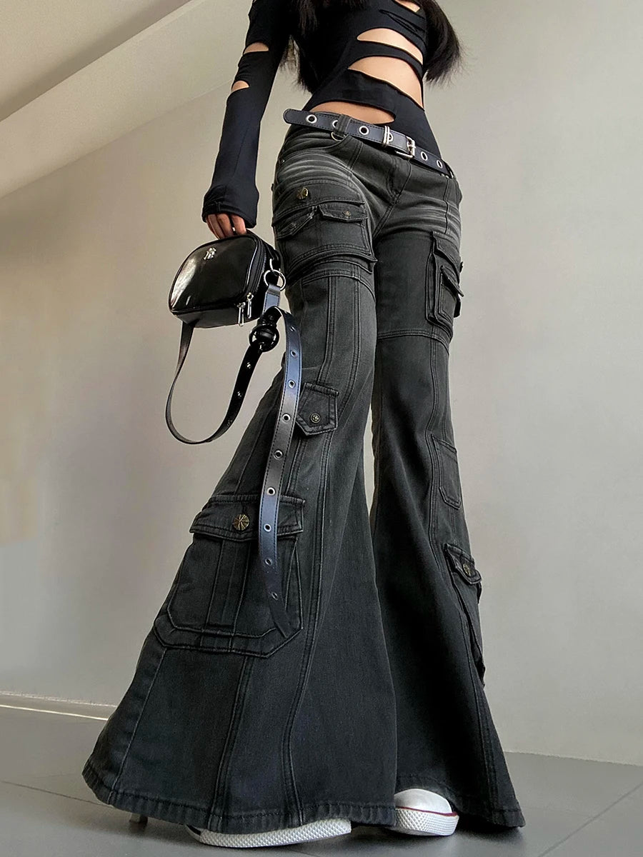 Grunge Skinny Flare Pants Secondary image