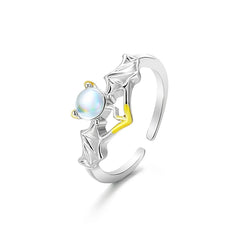 Gothic Animal Butterfly Zircon Star Ring