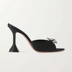 Rhinestone Butterfly Gothic High Heel