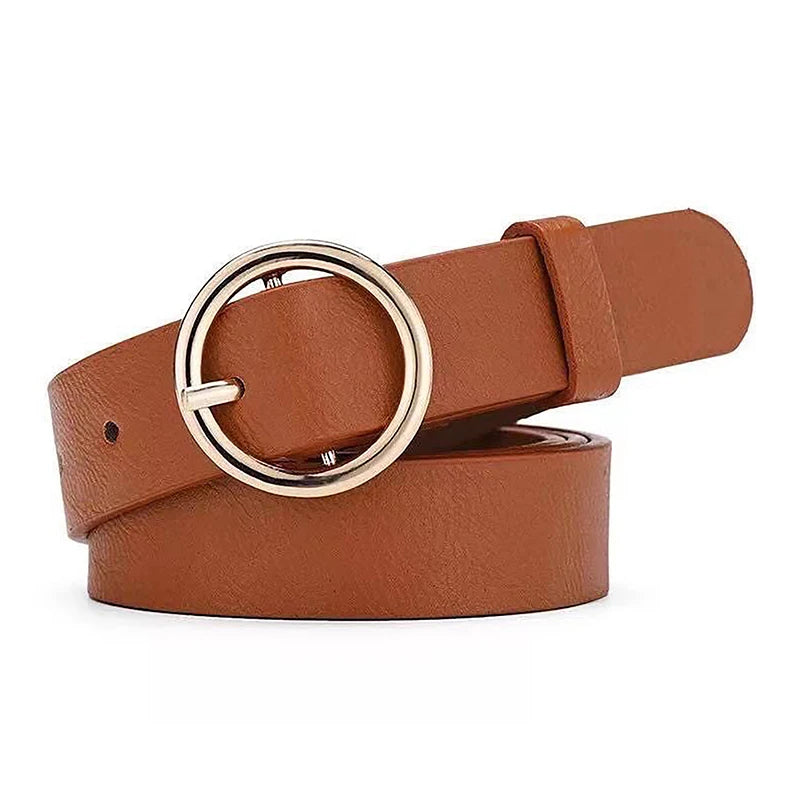 PU Gothic Leather Pin Buckle Belt