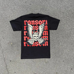 Streetwear Oversized Goth Skull Demon T-shirt