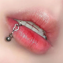 Love Chain Stainless Steel Spiral Lip Stud