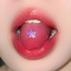 Luminous Little Turtle Sweet Resin Tongue Ring