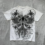 Graphic Print Oversized Cotton T-shirt