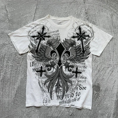 Graphic Print Oversized Cotton T-shirt