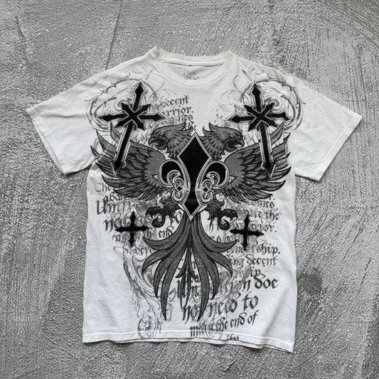 Graphic Print Oversized Cotton T-shirt