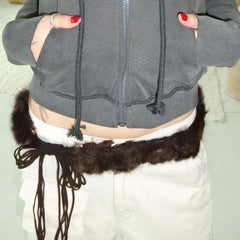 Y2K Gothic PU Leather Harajuku Streetwear Waist Belt