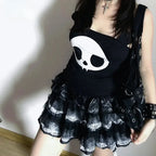 Lolita Gothic Lace Cake Skirt