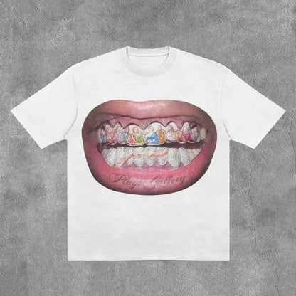 Punk Rock Graphic Cotton Oversized T-shirt