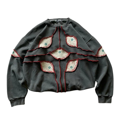 Gothic Anime Graphic Pullover Hoodie