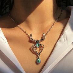 Gothic Black Spider Ring