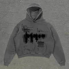 Gothic Fashion Pattern Oversized Hoodie