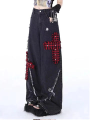 Black Gothic Y2K Baggy Denim Pant
