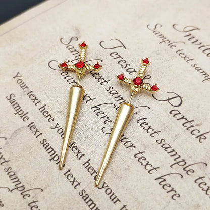 Vintage Dark Gothic Sword Dagger Punk Earring