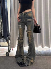 Vintage Denim Cargo Pants