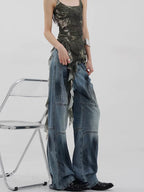 Blue Gothic Baggy Harajuku Pant