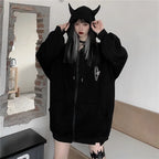 Dark Techwear Hooded Coat
