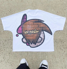 Streetwear Cartoon Kids Printed T-shirt