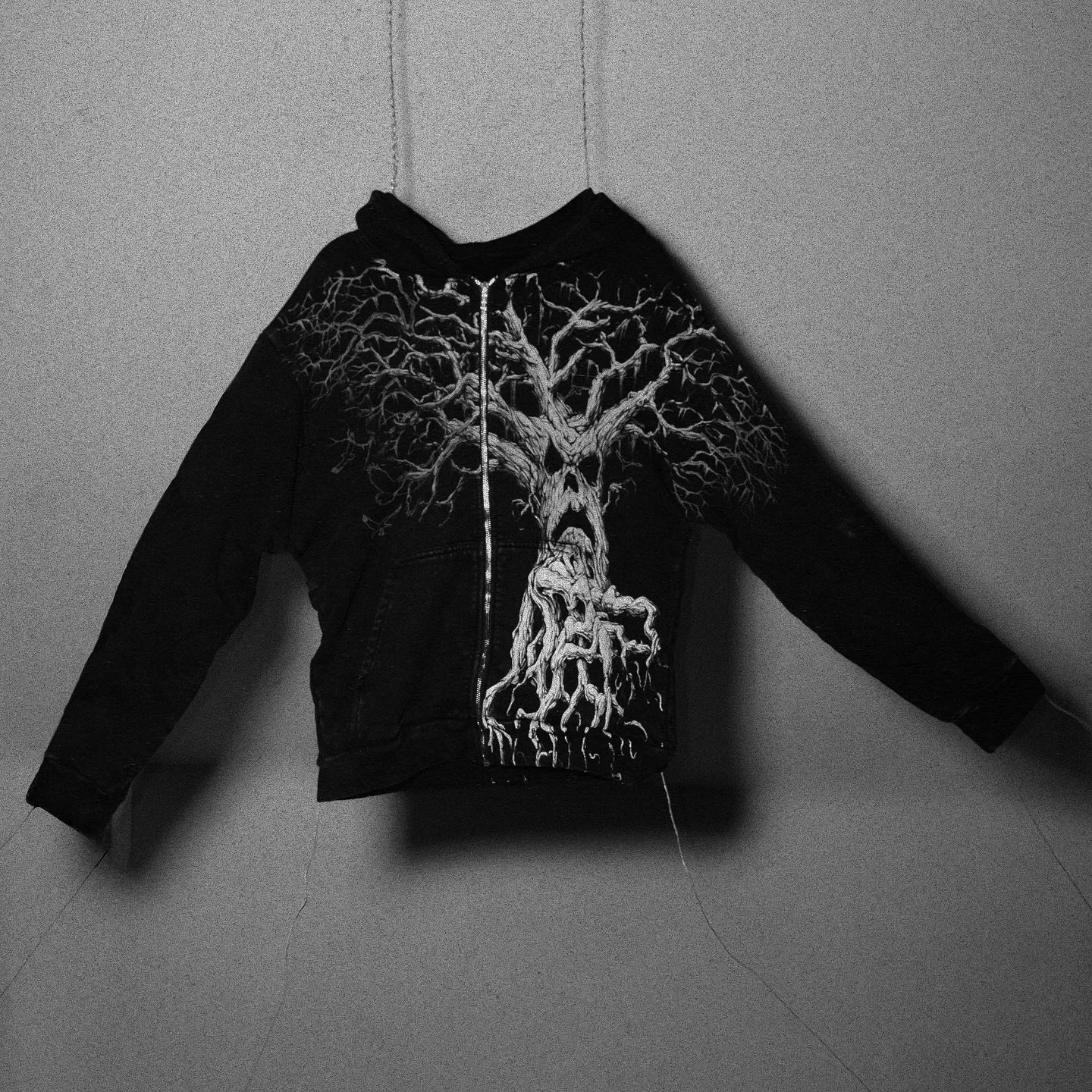 Affliction Y2K Gothic Skull Hoodie