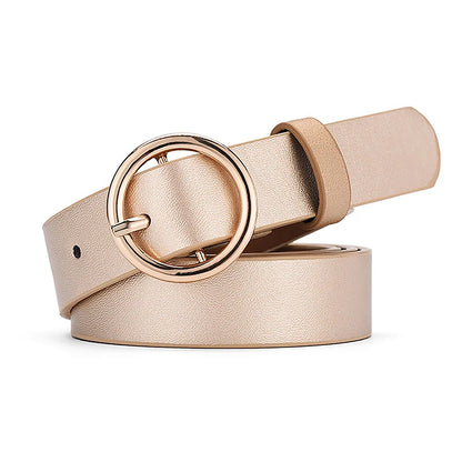 PU Gothic Leather Pin Buckle Belt