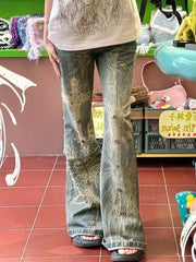 Spice Beaded Gothic Slim Denim Pant