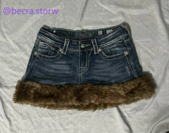 Pocket Embroidery Denim Short