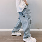 Printed Wide Leg Pants