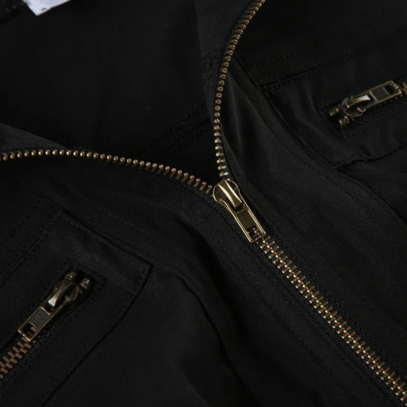 Turtleneck Slim Bomber Jacket