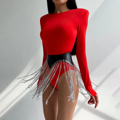 Fashion Gothic Street Style Tassels Belt