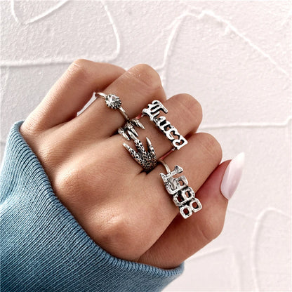 Gothic Heart Dice Spades Ace Ring