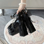 PU Leather Lolita Gothic High Heel