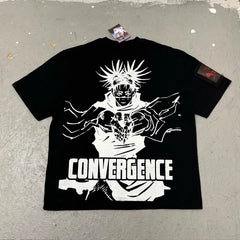 Japanese Hip Hop Graphic Cotton T-shirt