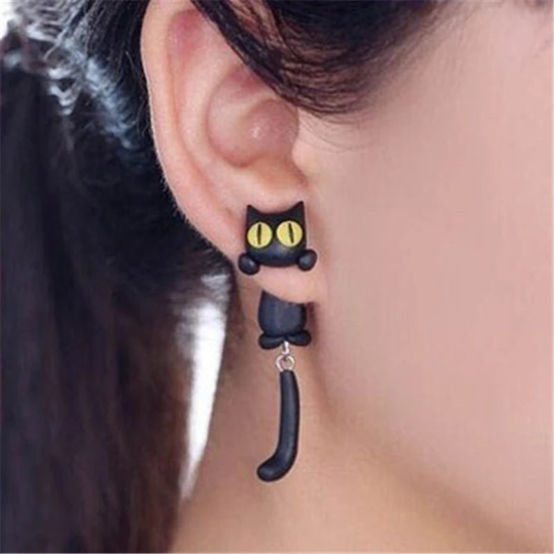 Handmade 3D Cartoon Polymer Clay Earring Main image