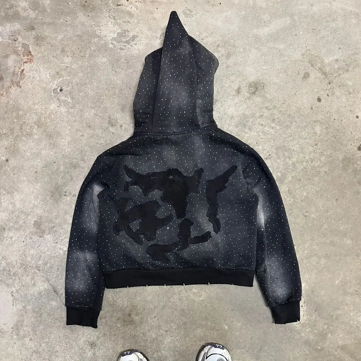 Vintage Gothic Flash Diamond Hoodie