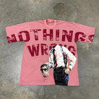 Punk Rock Graphic Cotton Oversized T-shirt