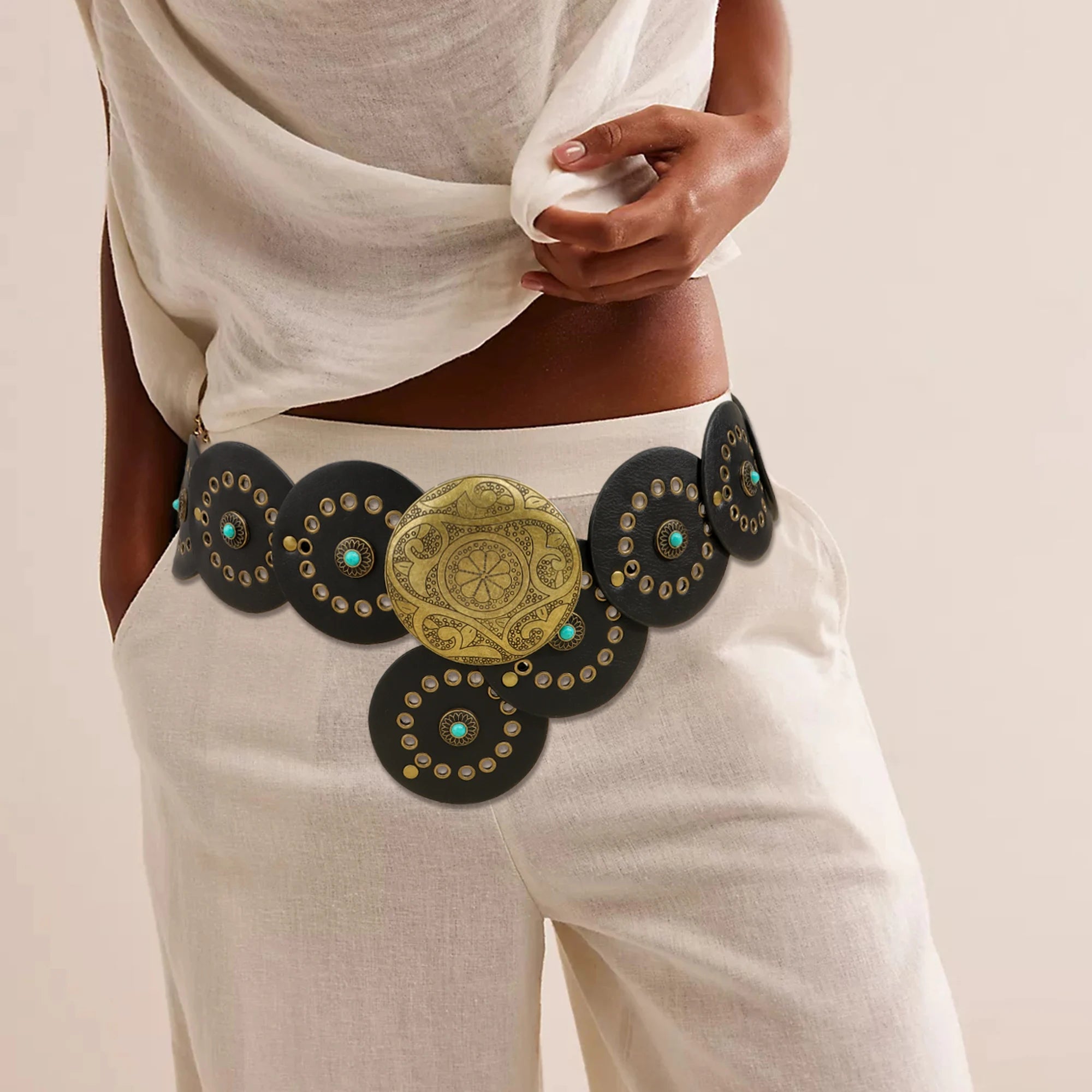 New Gothic Vintage Western Boho Belt Main image