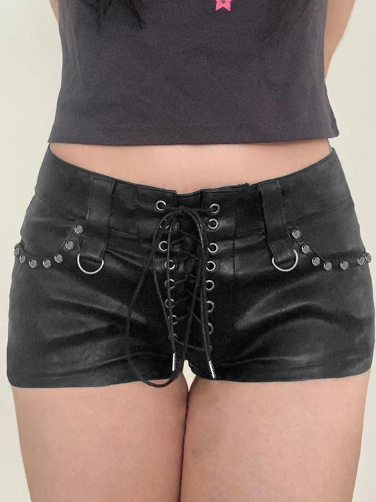 Lace Fringed Denim Short