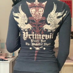 Vintage Bandage Detail Long Sleeve Jacket