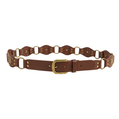 Spice Girl Gothic Rivet Slim-Fit Belt