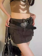 Love Y2K Gothic Retro Slim Personality Belt