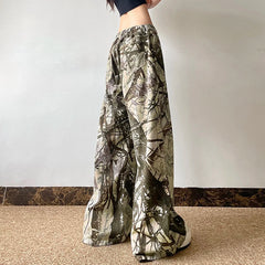 Low Waist Gothic Camouflage Pant