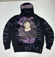 Gothic Anime Graphic Pullover Hoodie