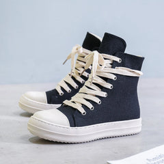High Top Leather Chunky Sneaker