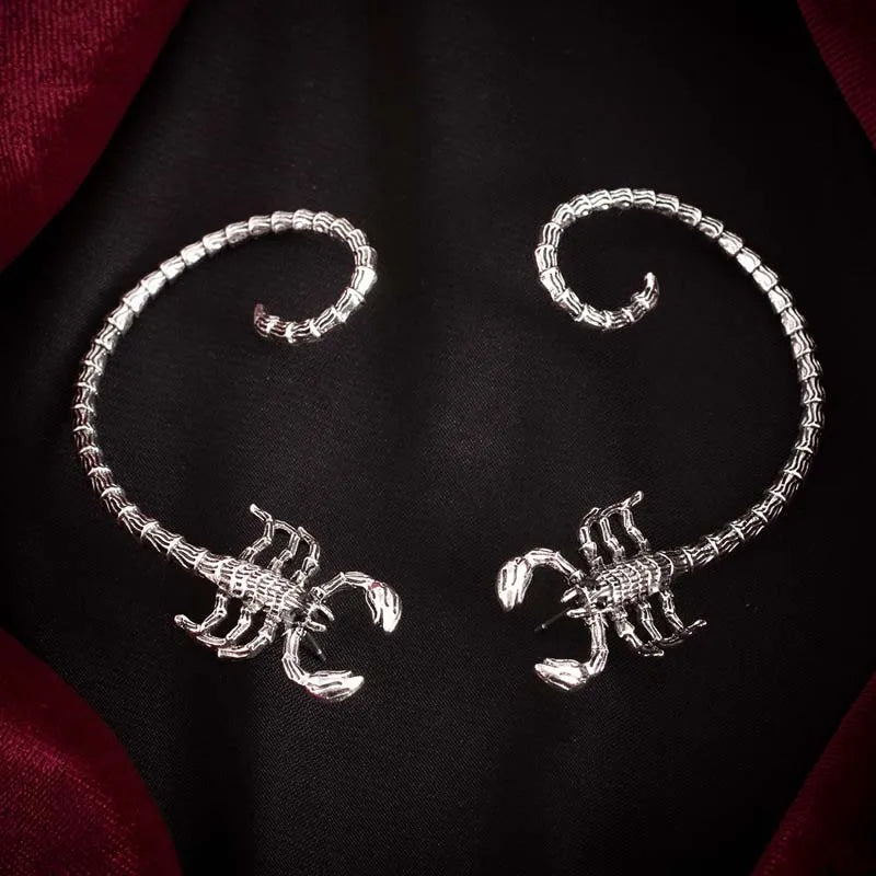 Punk Gothic Scorpion Metal Snake Clip Earring