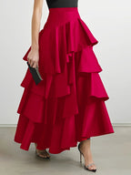 Hi-Lo Tulle Elastic Waist Skirt