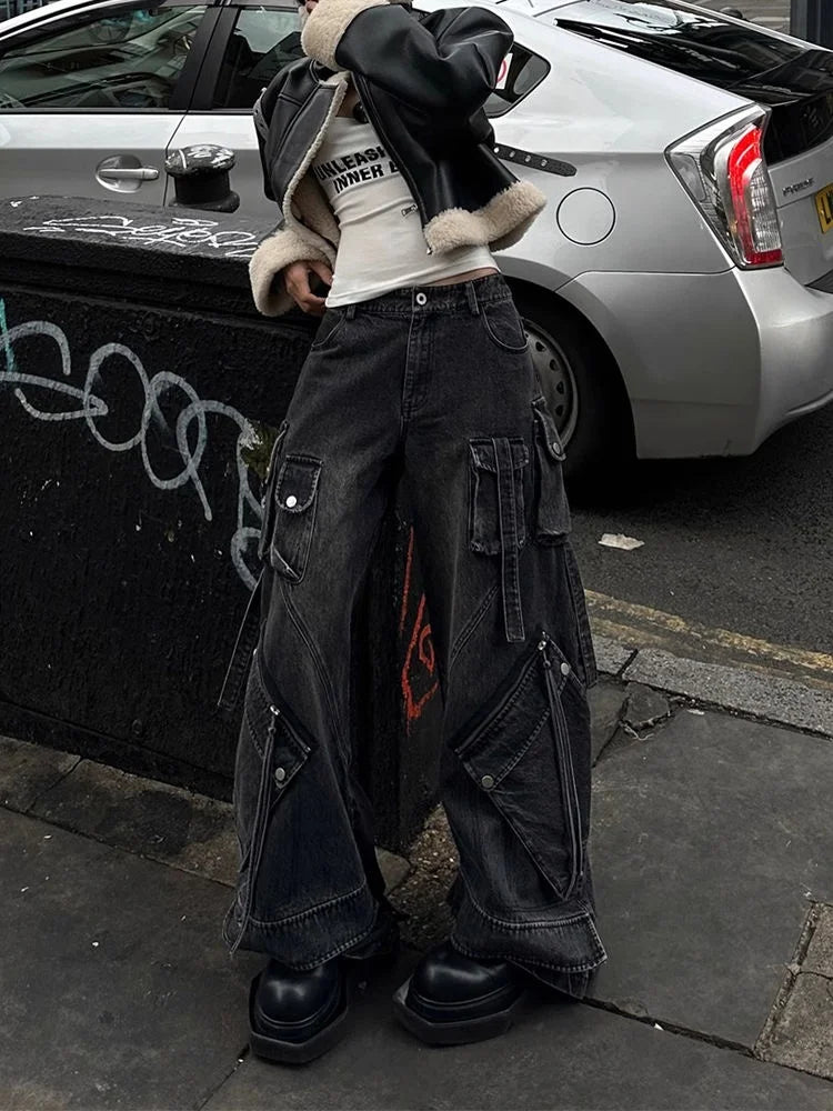 Washed Gothic Black Baggy Pant Main image